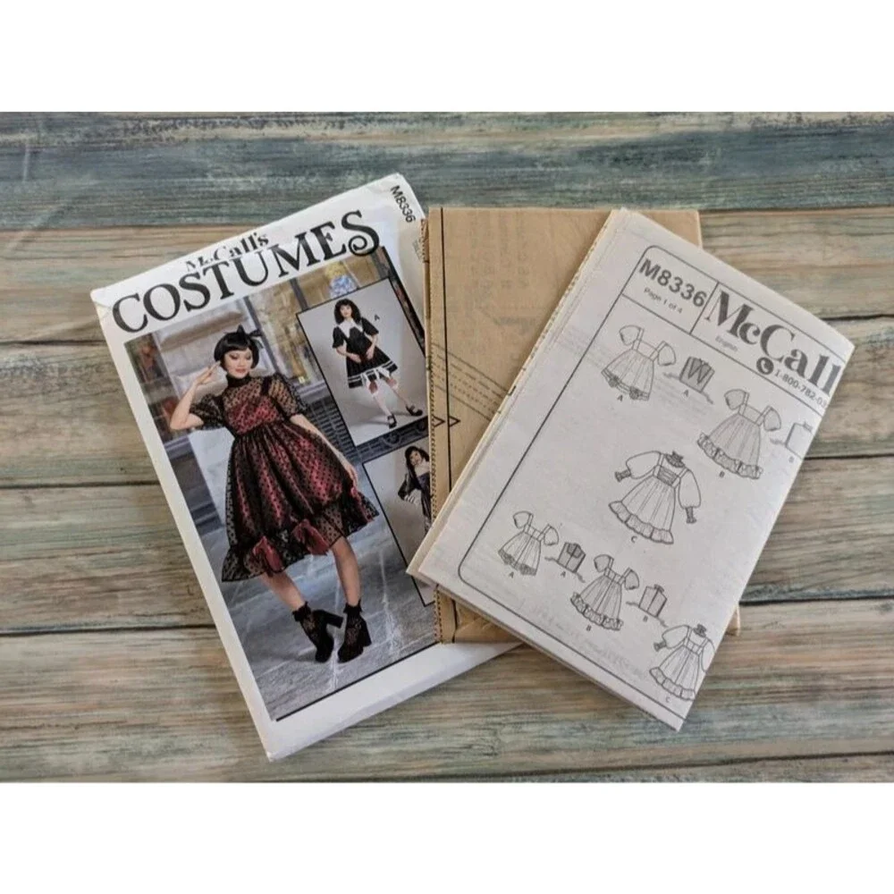 McCalls Costumes Sewing Pattern M8338 Victorian Steampunk Dress UC FF